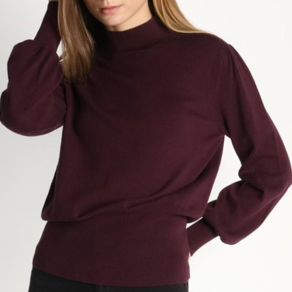 Skies Are Blue Cutout Pink Rose Sweater Retro Mock Neck Medium StitchFix - Picture 13 of 14